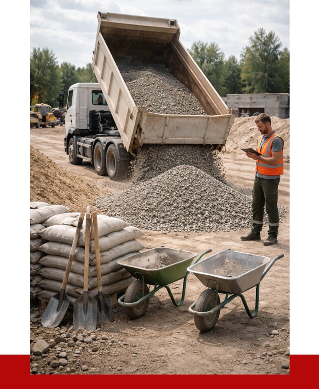Доставка нерудных материалов в Югорске от 1225 руб. | ПРОНЕРУДЮгр