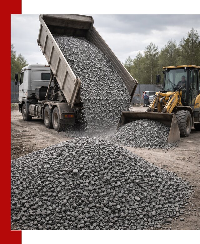 Доставка и продажа щебня гранитного в Югорске
