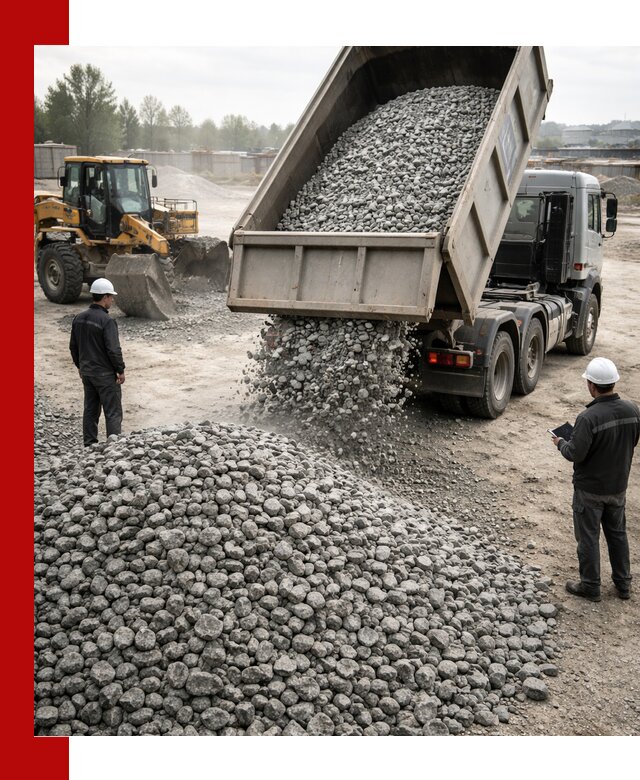 Доставка гранитного щебня фракции 20-40 в Югорске