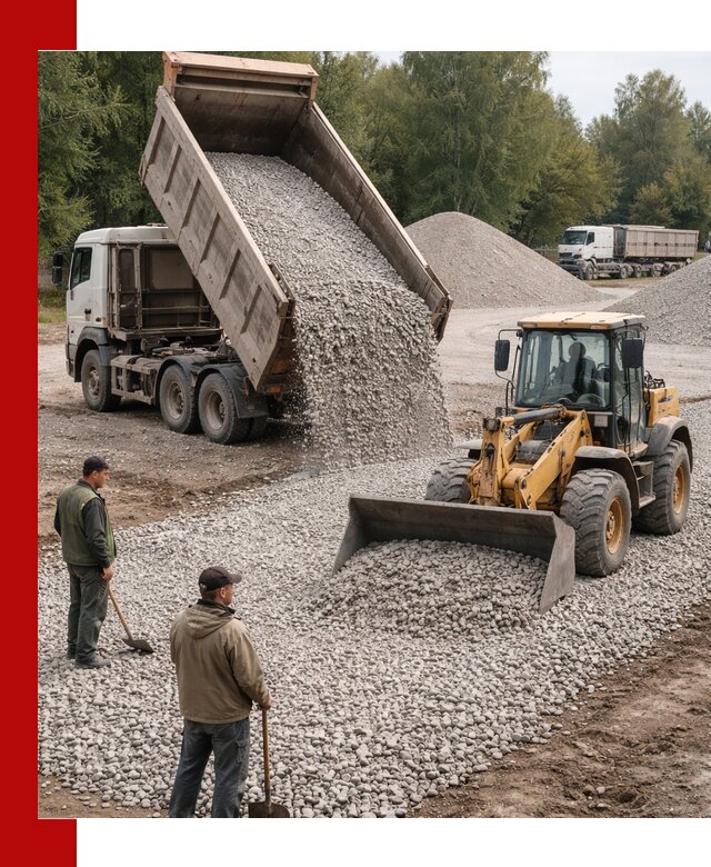 Купить гравийный щебень фракция 20-40 в Югорске с доставкой