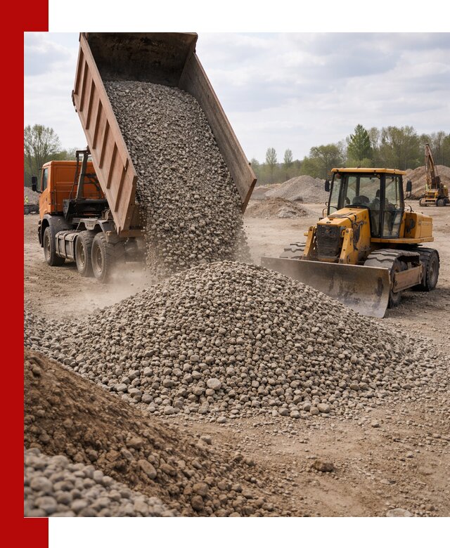 Доставка гравийного щебня фракции 40-70 в Югорске
