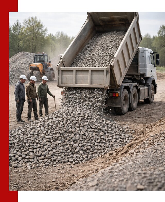 Доставка гравийного щебня фракции 70-120 в Югорске