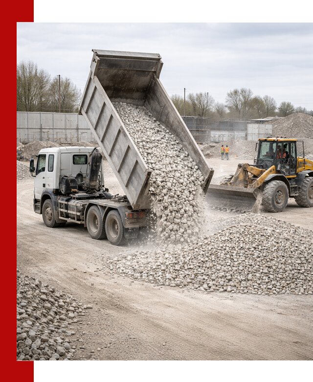 Доставка и продажа известнякового щебня в Югорске