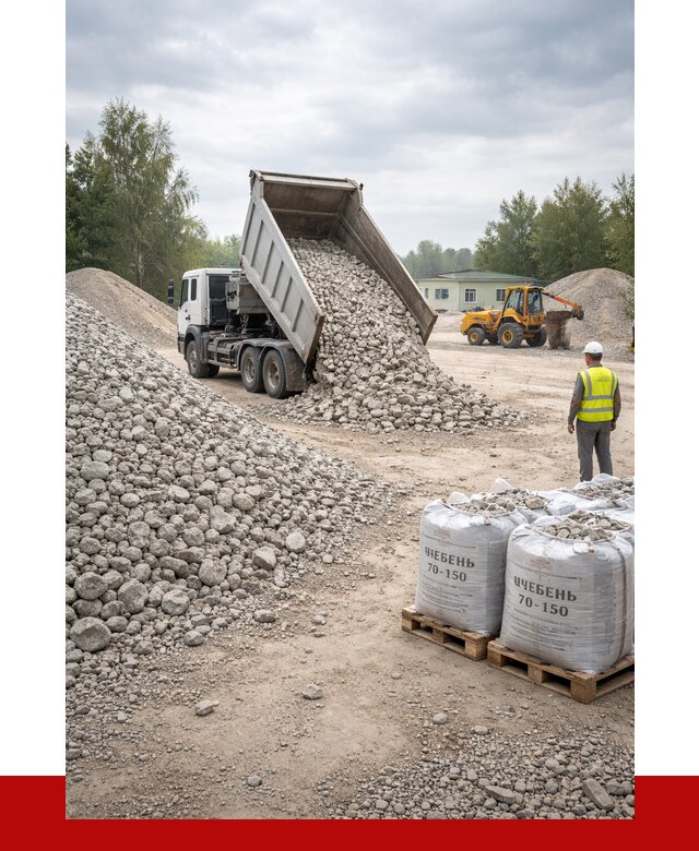 Известняковый щебень фракция 70-150 в Югорске от 1276 р. | ПРОНЕРУДЮгр