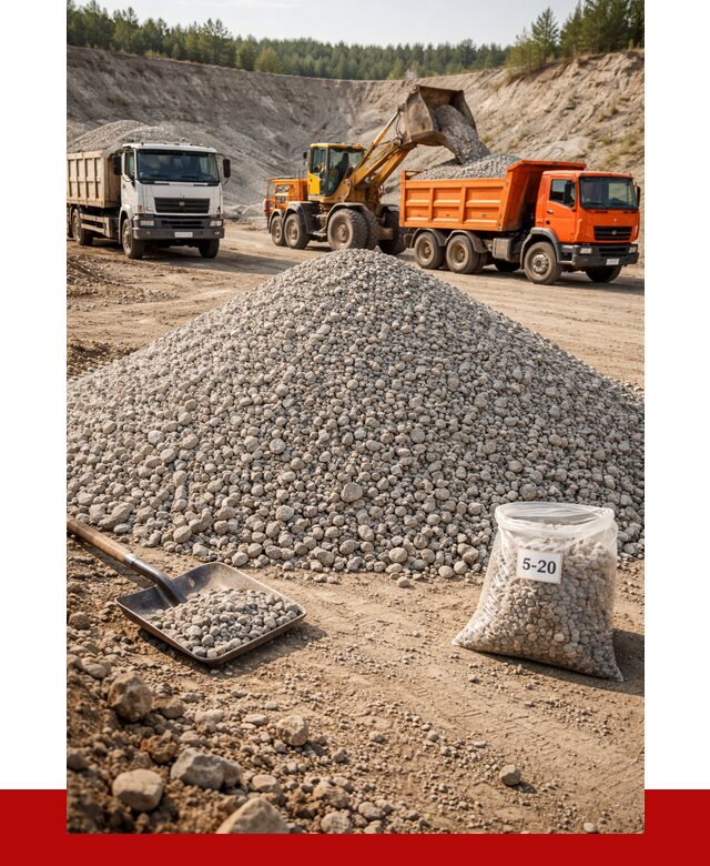 Доломитовый щебень фр. 5-20 в Югорске от 4289 р. | ПРОНЕРУДЮгр