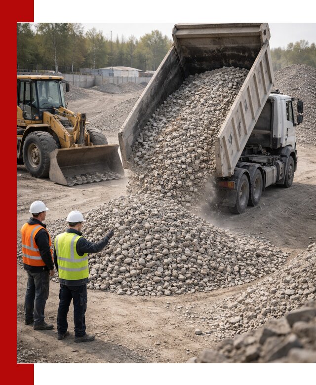 Вторичный щебень фракция 40–70 доставка в Югорске