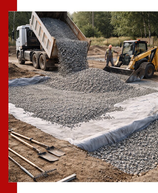 Щебень для фундамента с доставкой в Югорске