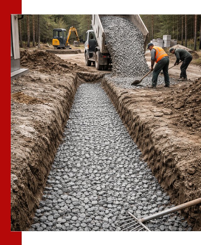 Щебень для дренажа с доставкой в Югорске высокого качества