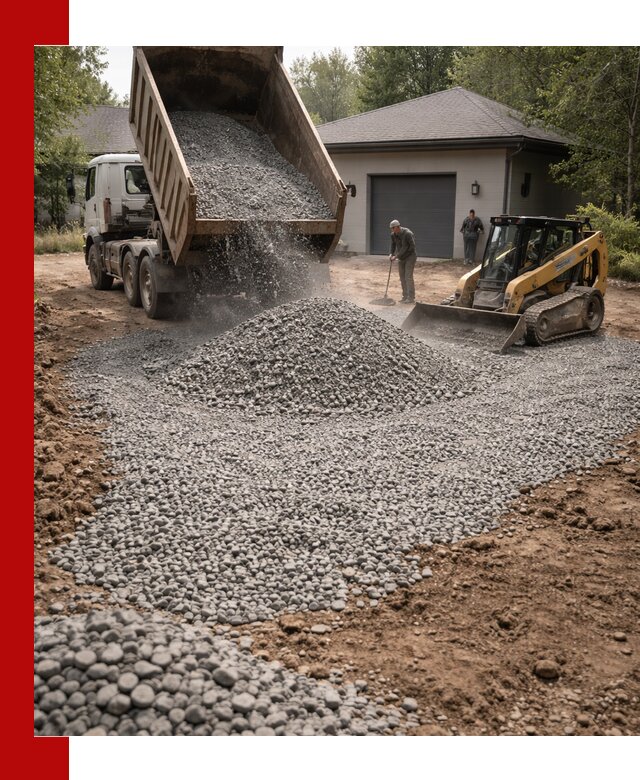 Щебень для парковки в Югорске: доставка и укладка качественного материала
