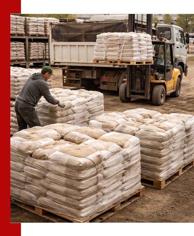 Карьерный песок в мешках с доставкой в Югорске