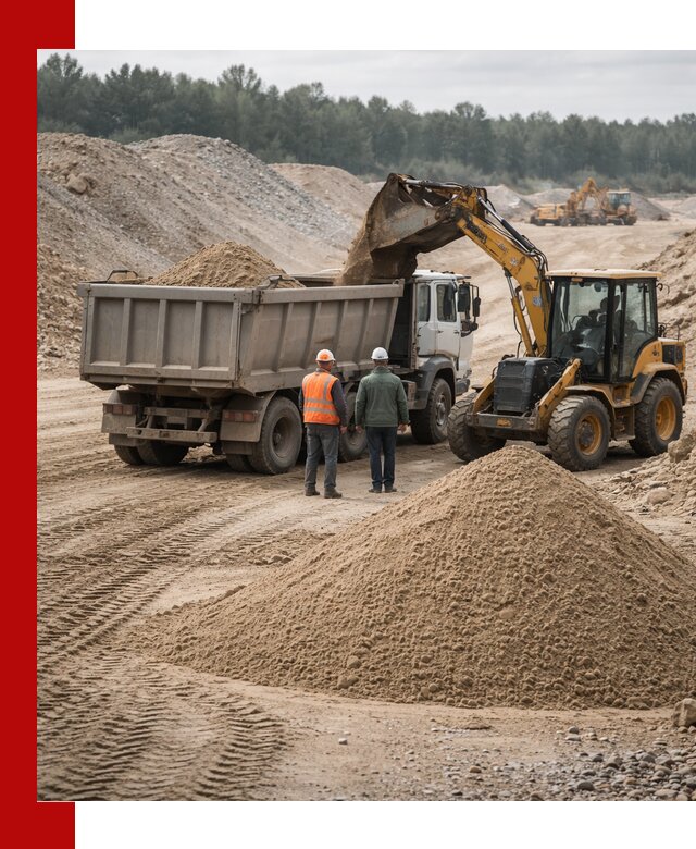 Карьерный среднезернистый песок с доставкой в Югорске