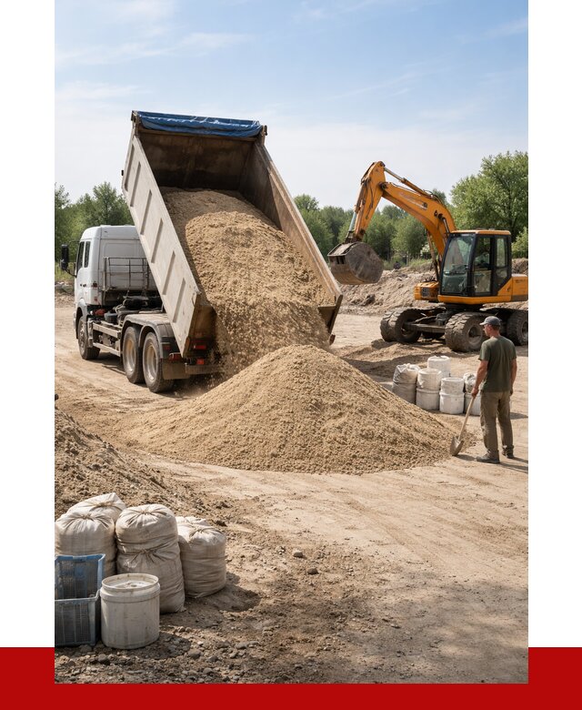 Купить речной песок в Югорске от 1225 р. за куб | ПРОНЕРУДЮгр