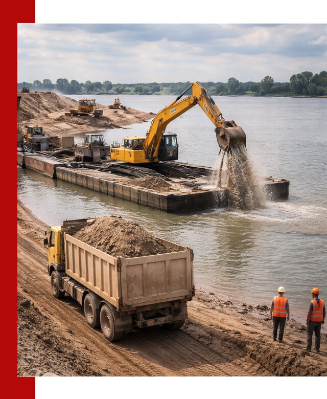 Намывной песок с доставкой в Югорске оптом и в розницу