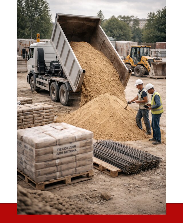 Песок для бетона в Югорске от 2553 р. с доставкой, ПРОНЕРУДЮгр