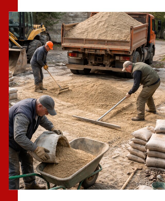 Поставка песка для стяжки в Югорске с быстрой доставкой