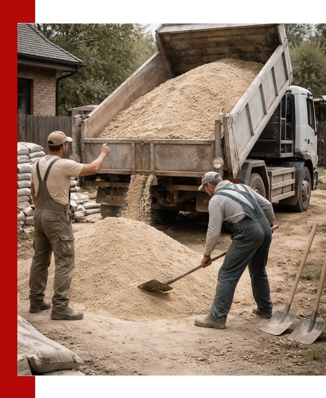 Песок для штукатурки с доставкой в Югорске качественный и чистый