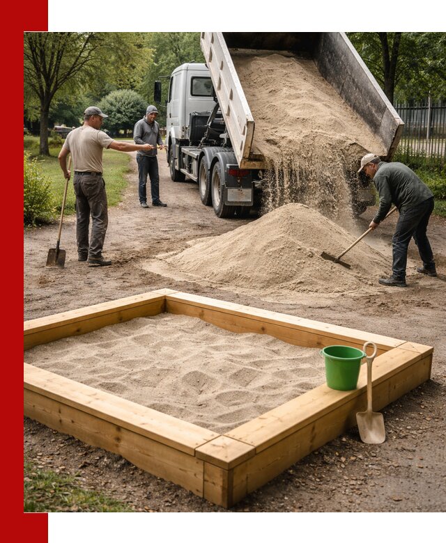 Песок для песочницы с доставкой в Югорске недорого и чистый