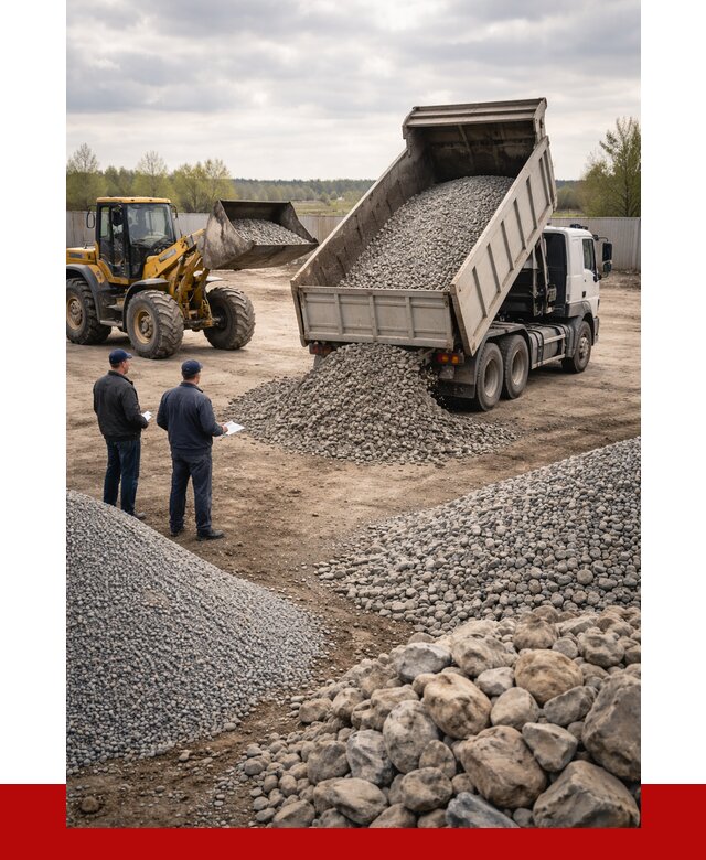 Гравий и камень с доставкой в Югорске от 4289 р. - ПРОНЕРУДЮгр