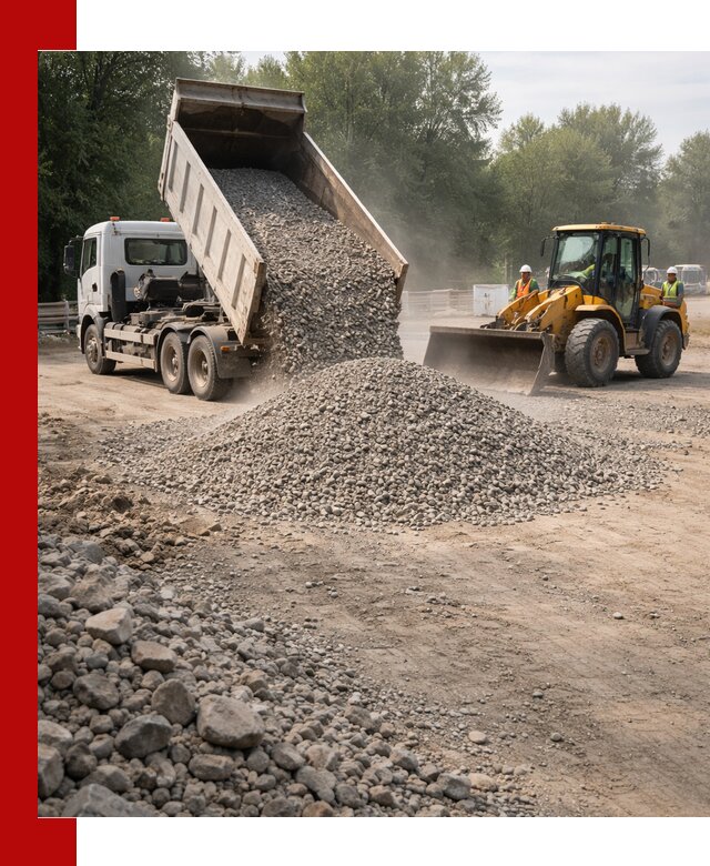 Гравий фракция 5–20 доставка в Югорске оптом и в розницу