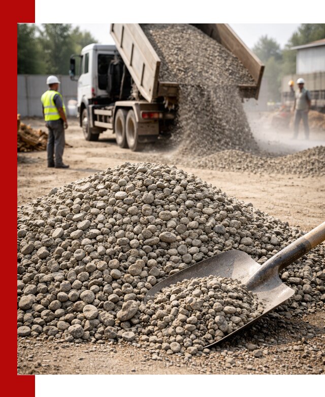 Доставка гравия фракции 20-40 в Югорске с самосвалами