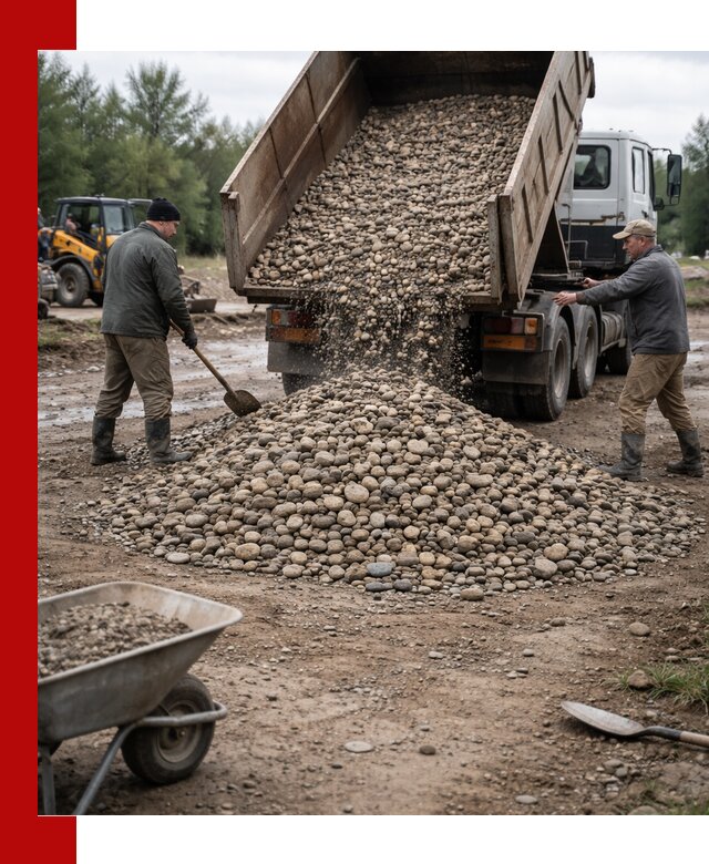 Доставка гальки речной оптом и в розницу в Югорске