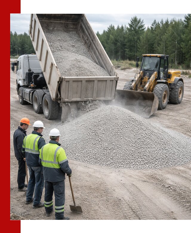 Известняковый отсев 0-5 доставка в Югорске быстро и выгодно