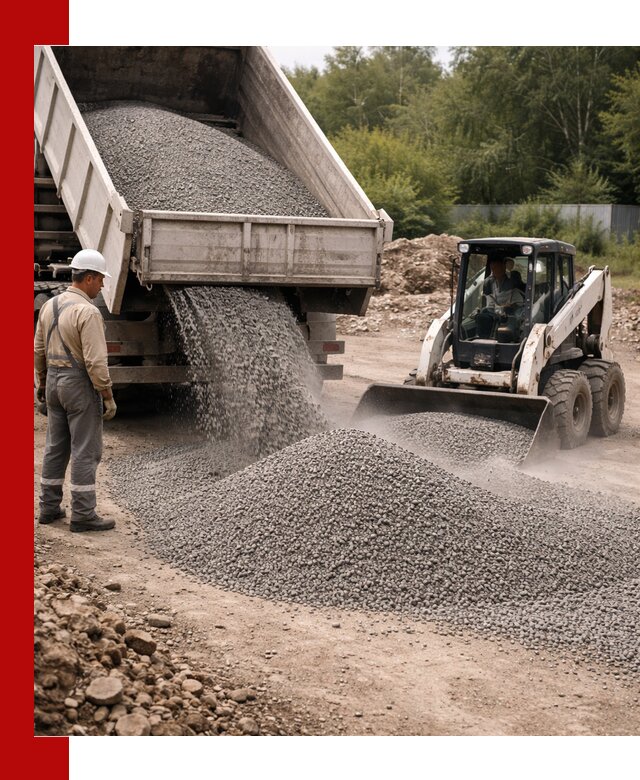 Доставка гравийного отсева 0-5 в Югорске оптом и в розницу