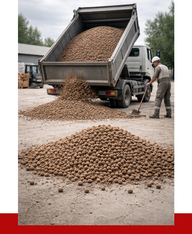 Керамзит с доставкой в Югорске от 4289 р. за м3 | ПРОНЕРУДЮгр