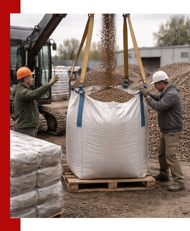 Керамзит в биг-бегах с доставкой в Югорске