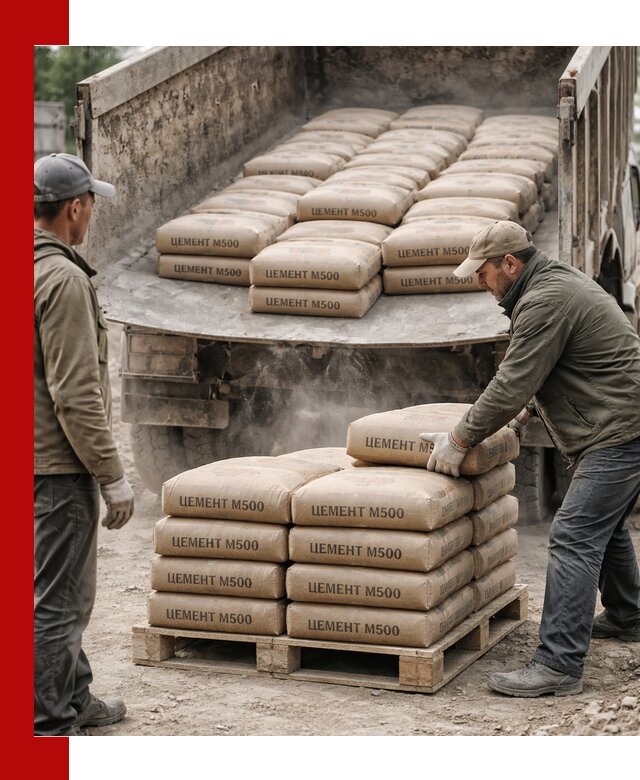 Цемент М500 с доставкой самосвалом в Югорске