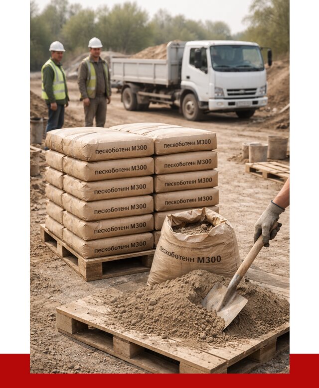 Пескобетон М300 в Югорске с доставкой от 4748 р. за куб | ПРОНЕРУДЮгр