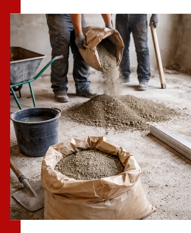 Доставка сухой смеси для стяжки в Югорске