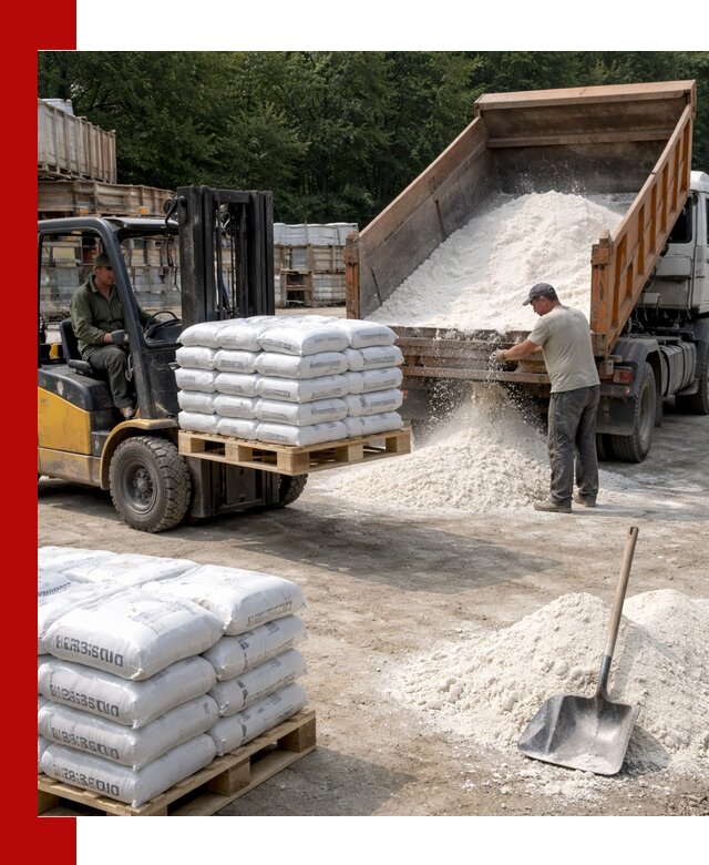 Доставка строительной извести оптом и в розницу в Югорске