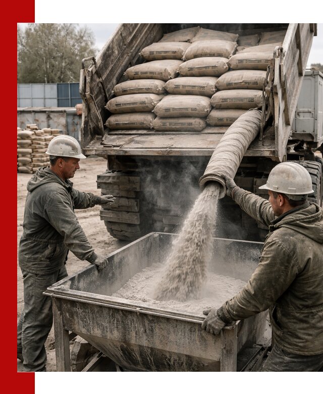 Доставка цемента М400 в Югорске оптом и в розницу