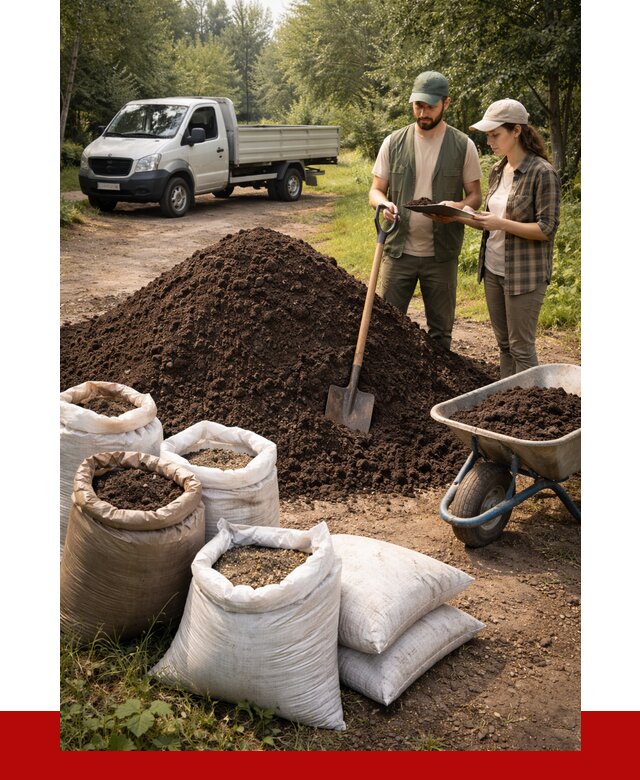 Купить грунт с доставкой в Югорске от 4595 р. за м3 | ПРОНЕРУДЮгр