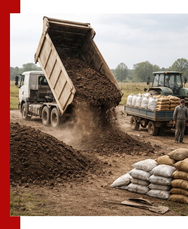 Доставка грунта и удобрений оптом в Югорске для сельхоз и строительства