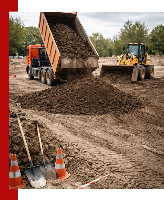 Поставка и доставка планировочного грунта в Югорске