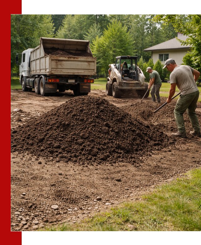Доставка и укладка грунта для газона в Югорске