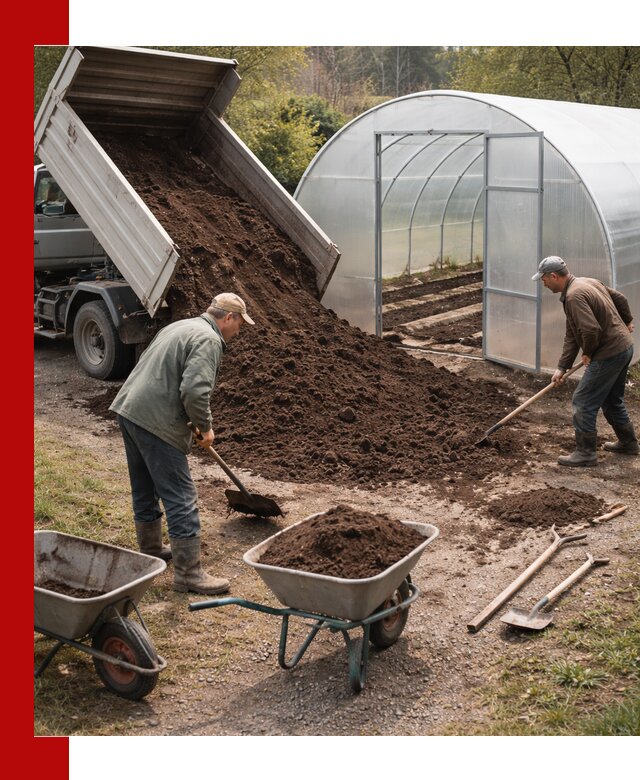Грунт для теплицы с доставкой в Югорске — плодородный субстрат под растения