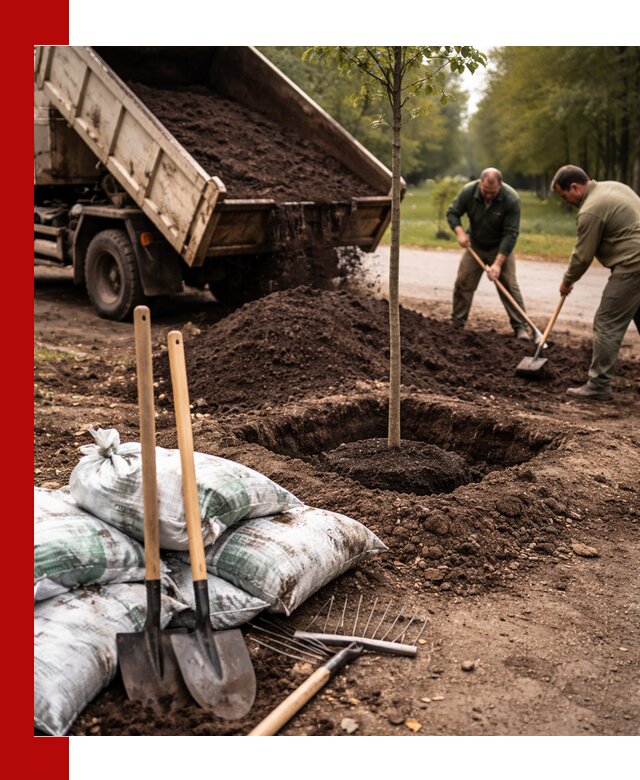 Грунт для посадки деревьев в Югорске — доставка и подготовка почвы