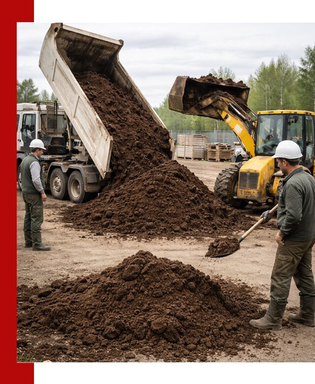 Доставка торфа оптом и в мешках в Югорске