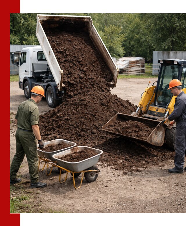Доставка торфо-земляной смеси в Югорске для огорода и ландшафта