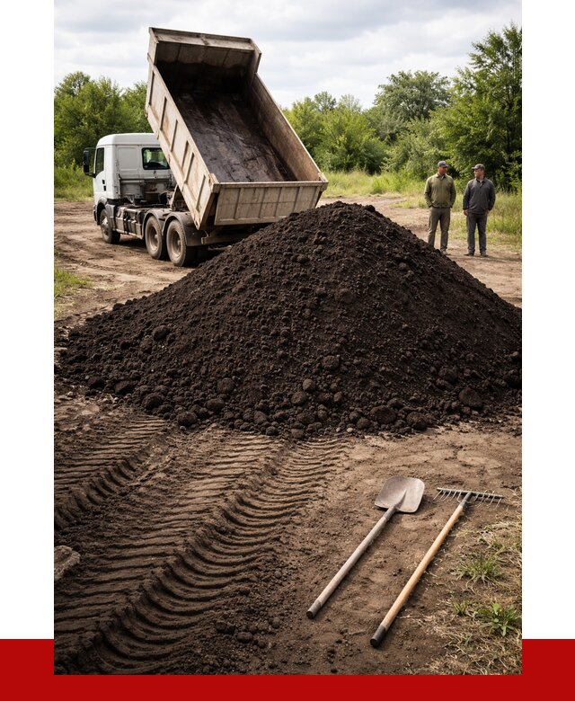 Купить чернозем навалом в Югорске от 1225 р. за куб | ПРОНЕРУДЮгр