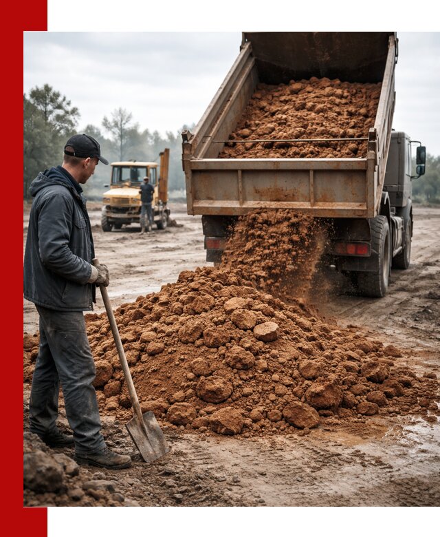 Глина для засыпки в Югорске с доставкой самосвалами