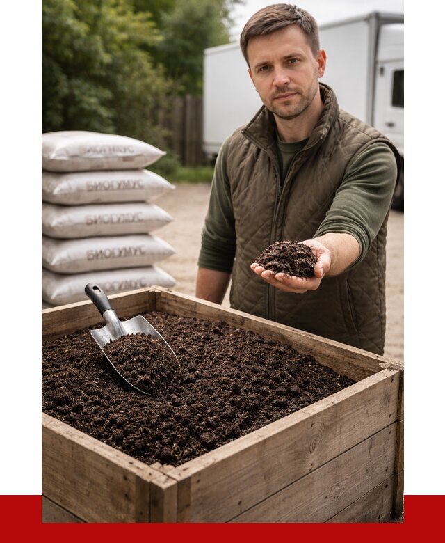 Купить биогумус в Югорске с доставкой от 8679 р. за куб | ПРОНЕРУДЮгр