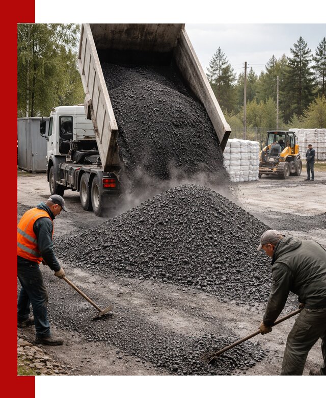 Доставка и продажа асфальтного гранулята в Югорске