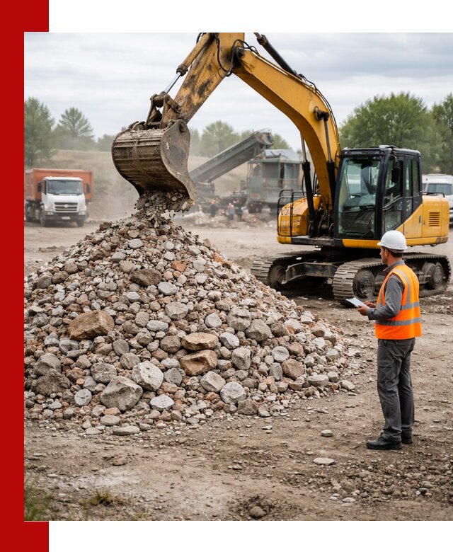 Доставка и вывоз строительного боя в Югорске