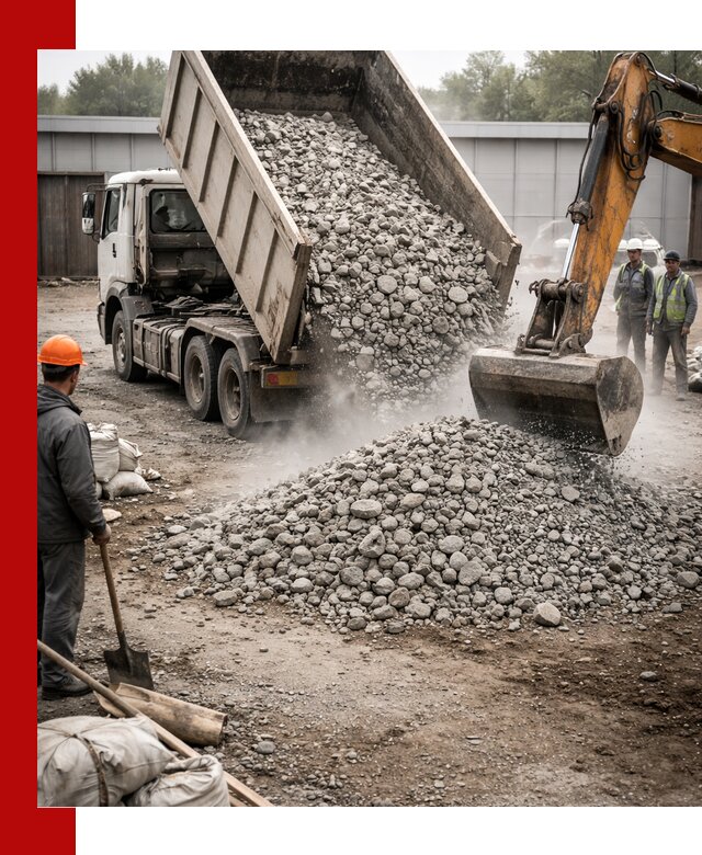 Доставка дробленого бетона в Югорске оптом и в розницу