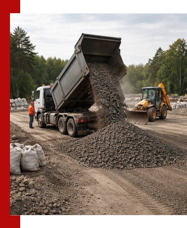 Доставка дробленого асфальта в Югорске для дорожных работ