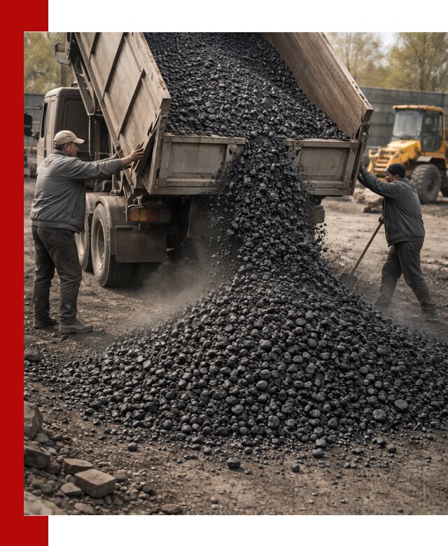 Доставка угля семечка самосвалами в Югорске